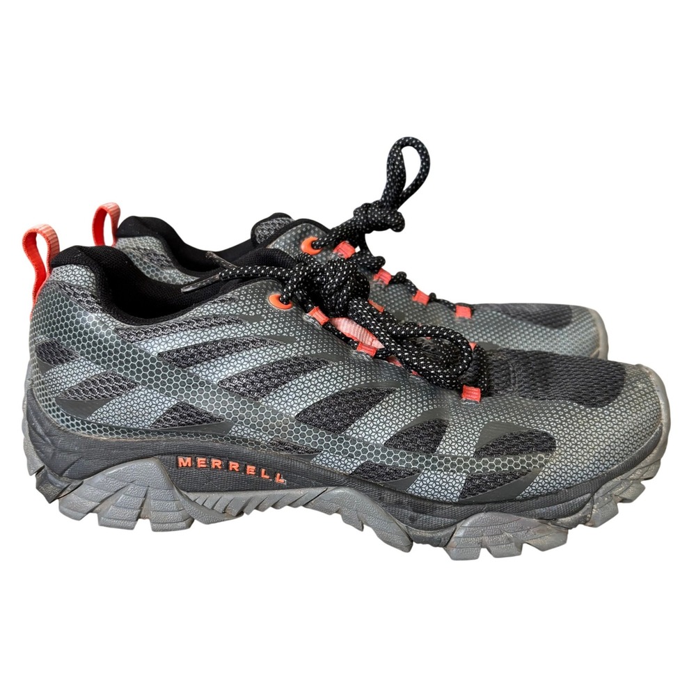Merrell Moab Edge 2 Hiking Shoes Mens Size 10 Monument Gray Outdoors Activewear